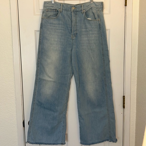 Veronica Beard jeans, Taylor Relaxed Wide Leg High Waist style, size 31 - Picture 4 of 15